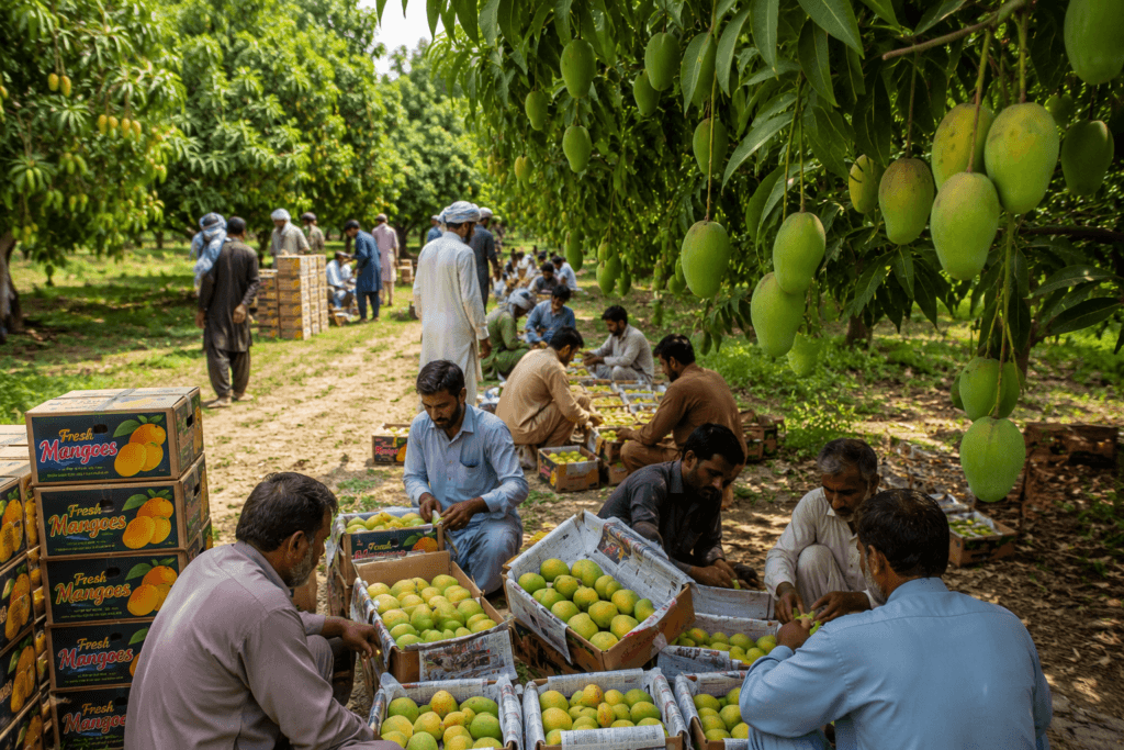 Fresh Multani Chaunsa mango from Pakistan