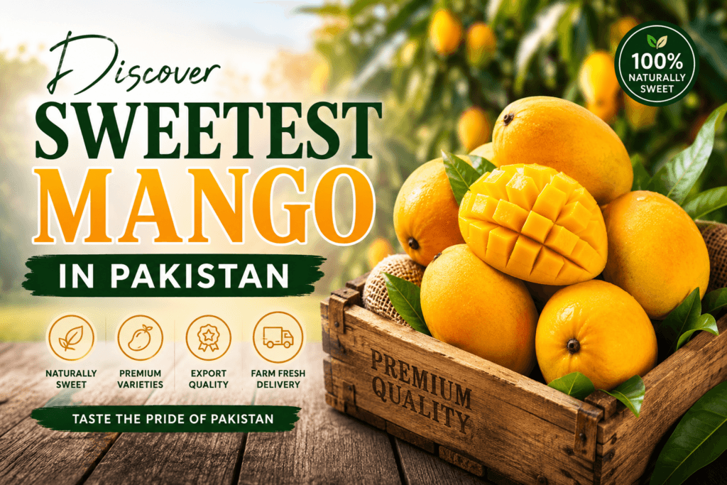 Sweetest Mango in Pakistan featuring Anwar Ratol and Chaunsa mangoes fresh from Pakistani orchards